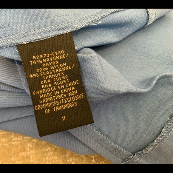 NEW RENAUR BLUEBERRY SKIRT SIDE SLIT - Picture 4 of 5